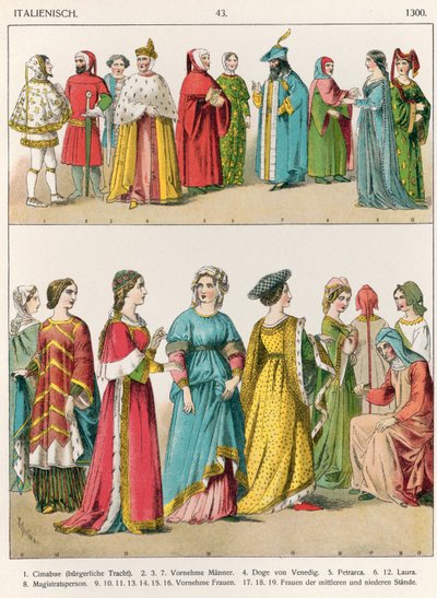 Italian Dress, c.1300, from 